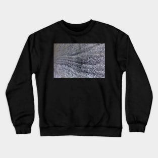 Salt crystals on a wall in a salt mine Crewneck Sweatshirt